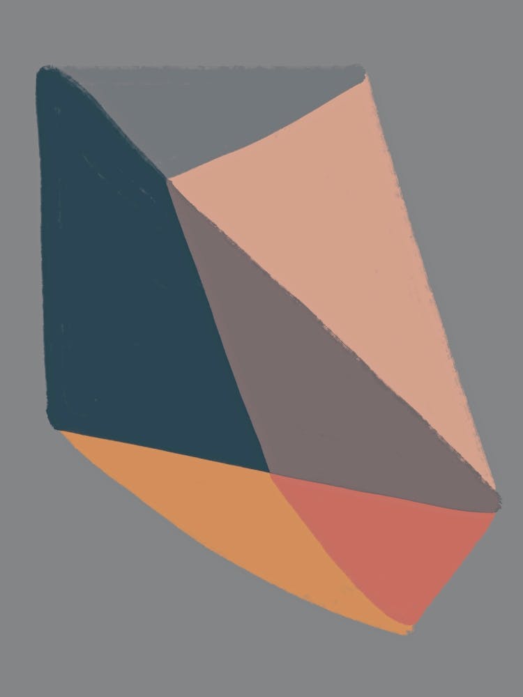 Boho Pastel Abstract Shape