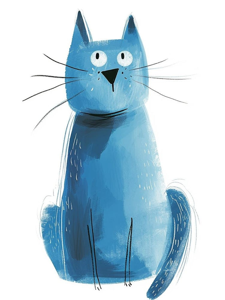 Ojos Azules Cat Clipart Illustration 8