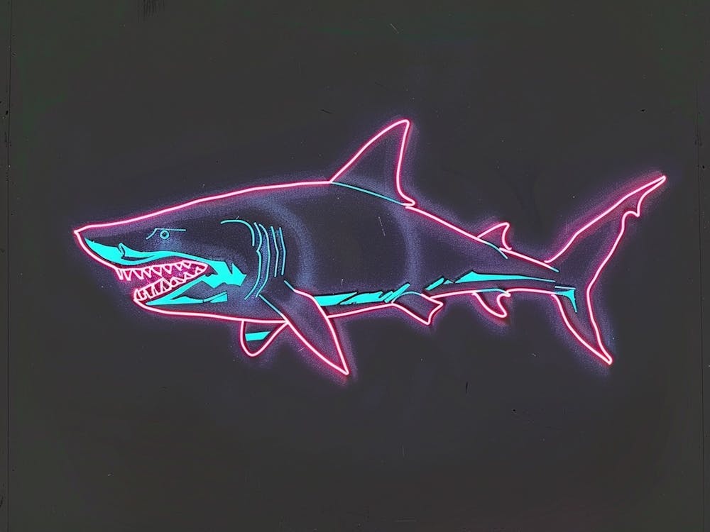 Neon Pink Largetooth Cookiecutter Shark 2