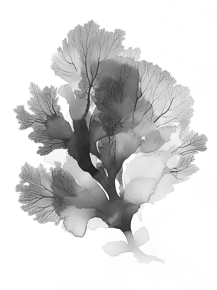 Black And White Seaweed 2