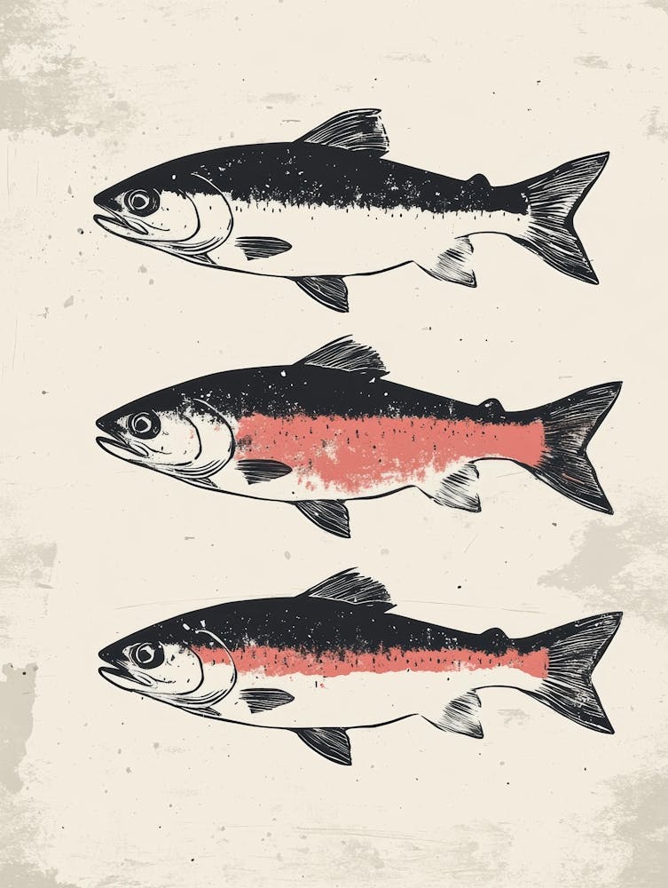 Three Salmon