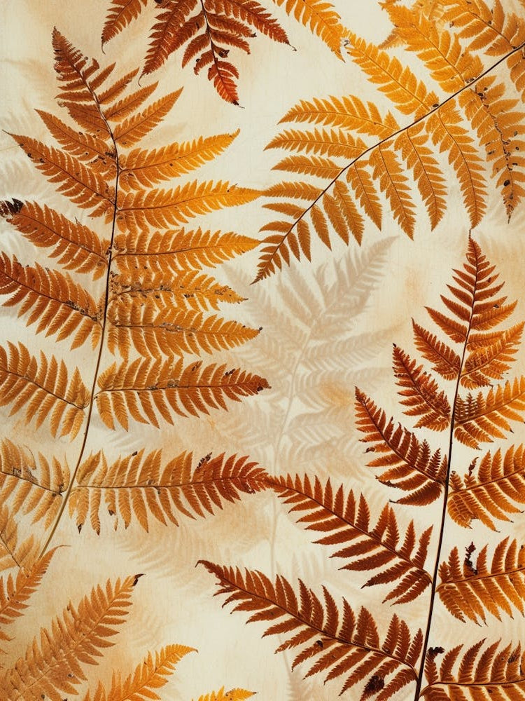 Pattern Poster Autumn Fern 1
