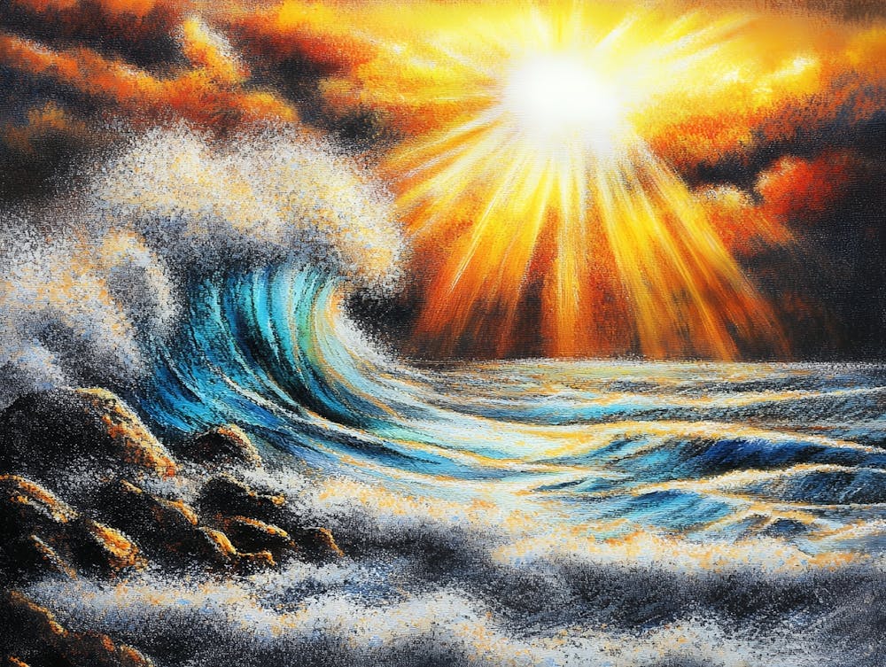 Sunrise Over The Ocean