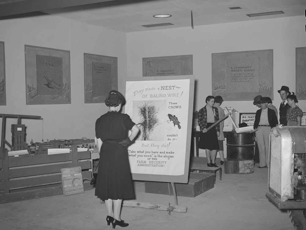 Fsa (Farm Security Administration) Exhibit At State Fair, Dallas, Texas By Russell Lee