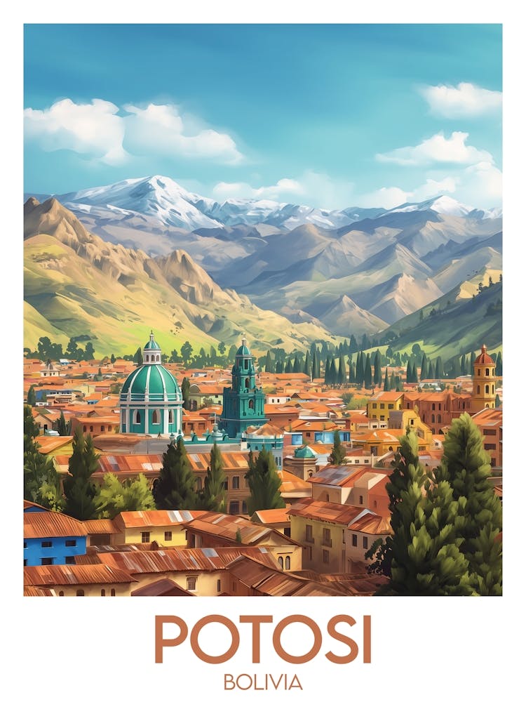 Affiche de voyage Potosi