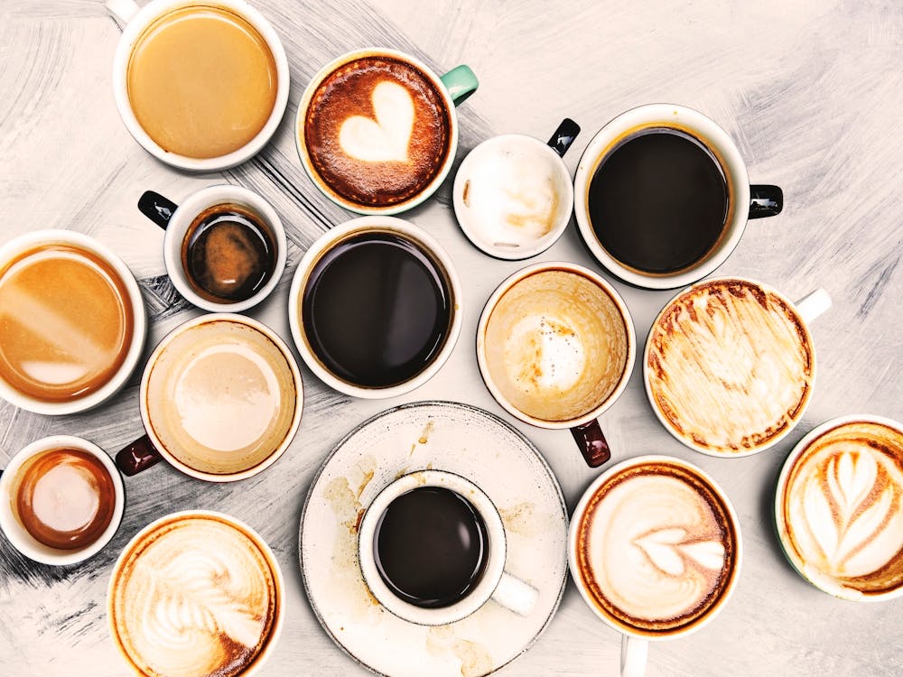 Coffee Cups - coffee poster, kitchen wall art