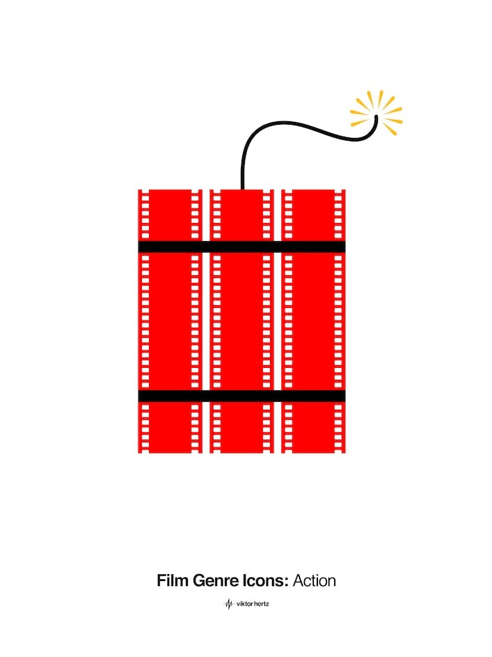 Action Film Genre Icon