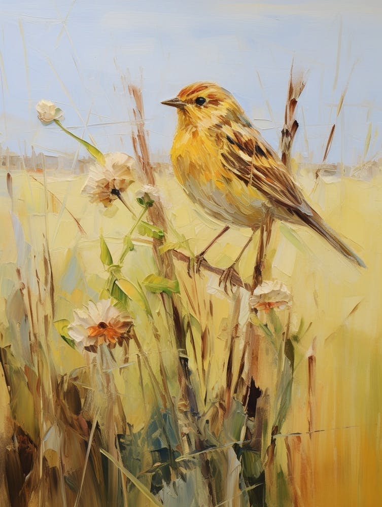 Bird Painting Yellowhammer 2