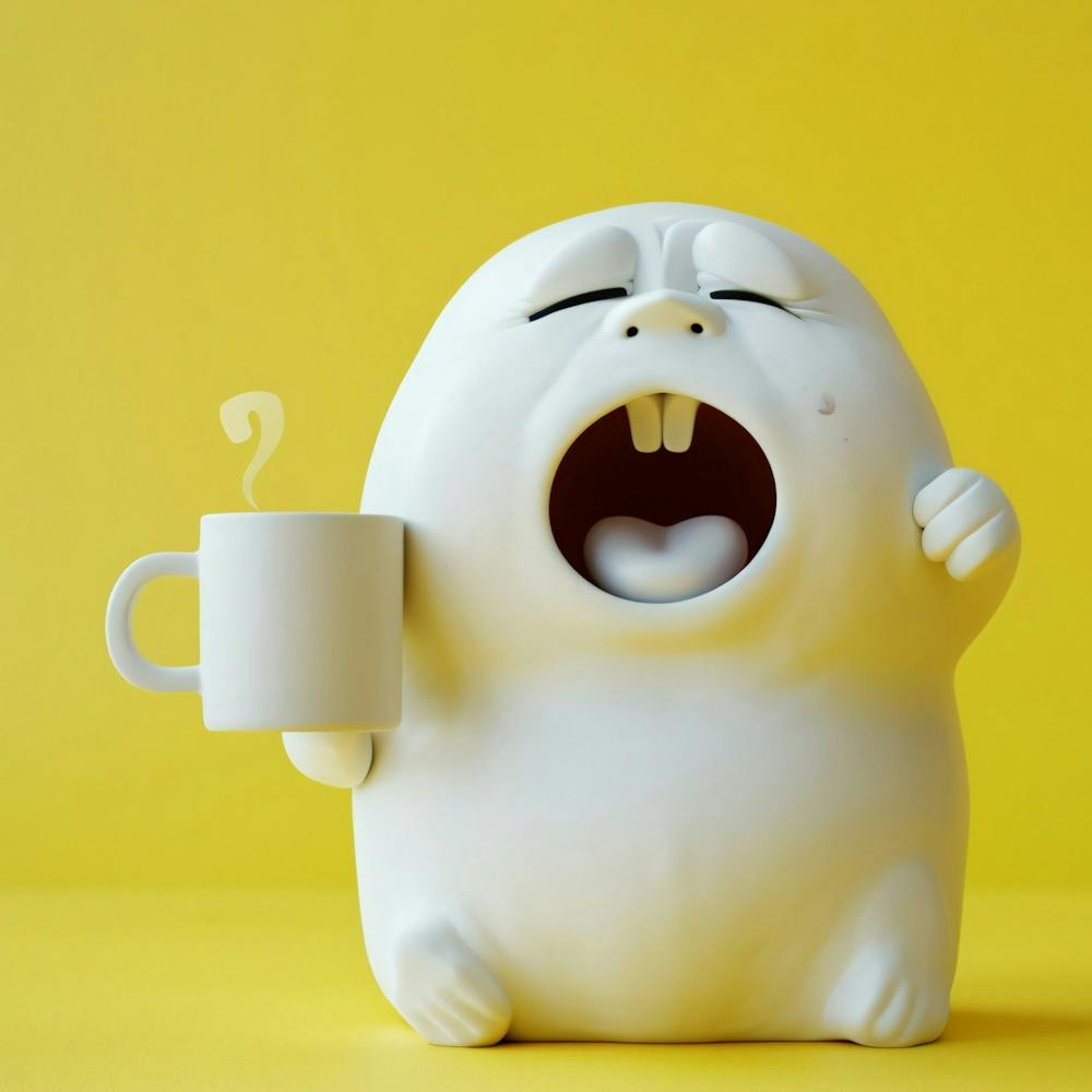 Hamster With A Cup Of Coffee