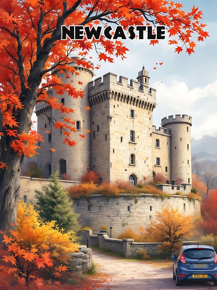 Newcastle Retro Vintage Travel V 04