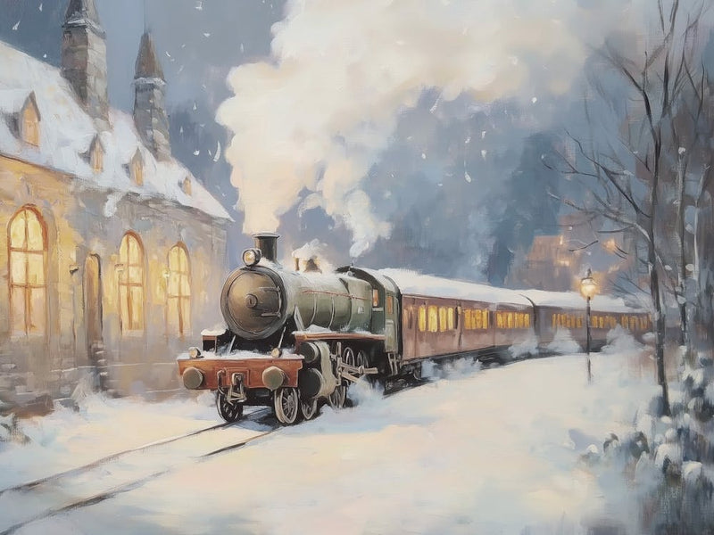 Winter Christmas Train