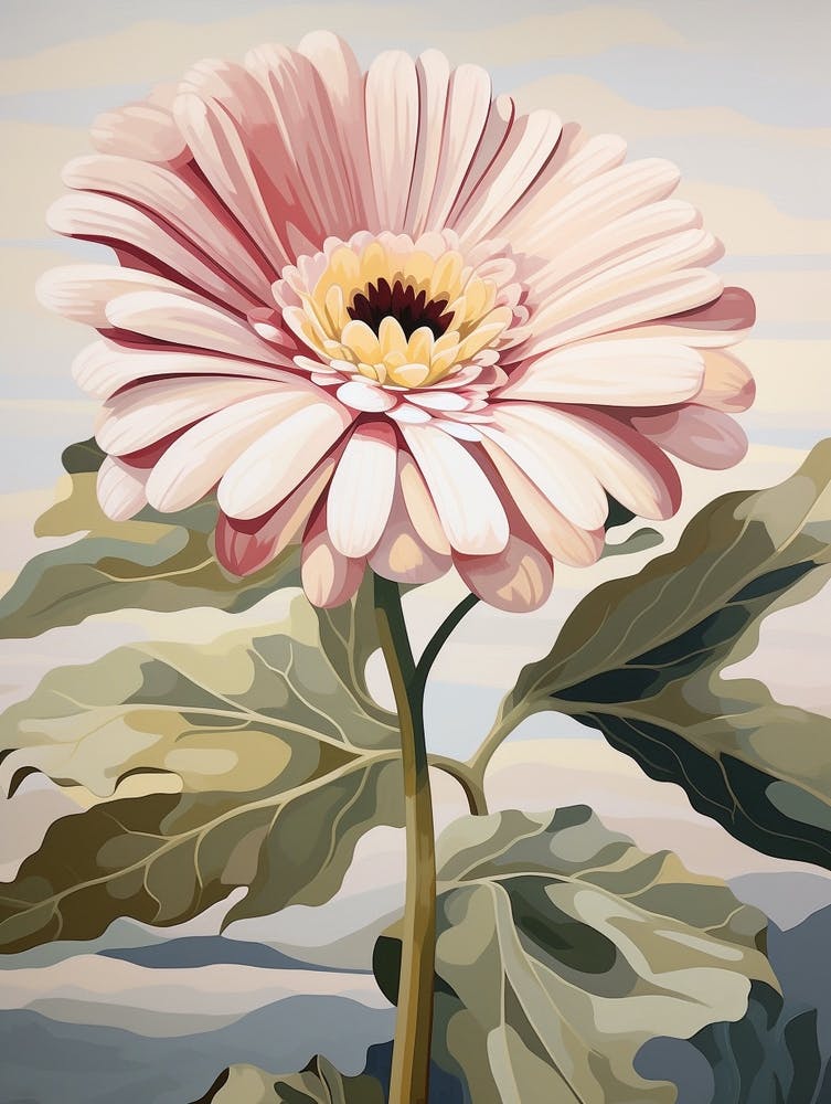 Gerbera Daisy 1 Flower Painting