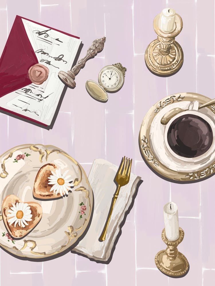 Coquette Tea Party Poster