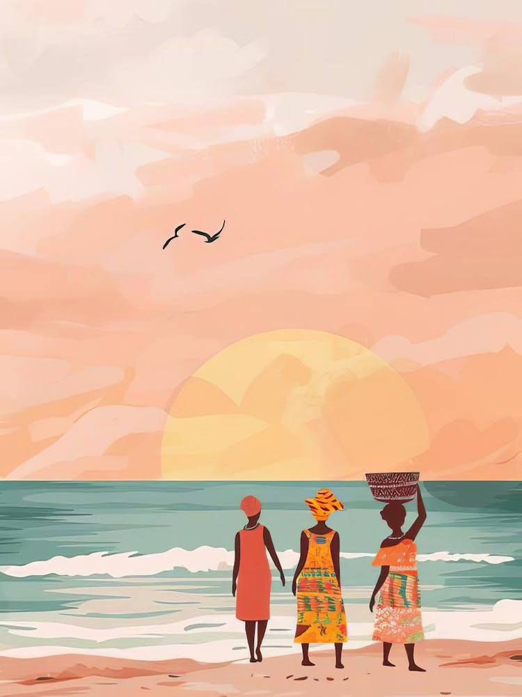 Ghana Print Ghana Illustration Ghana Travel Poster Accra Ghana Painting Ghana Gift African Wall Art African Nursery