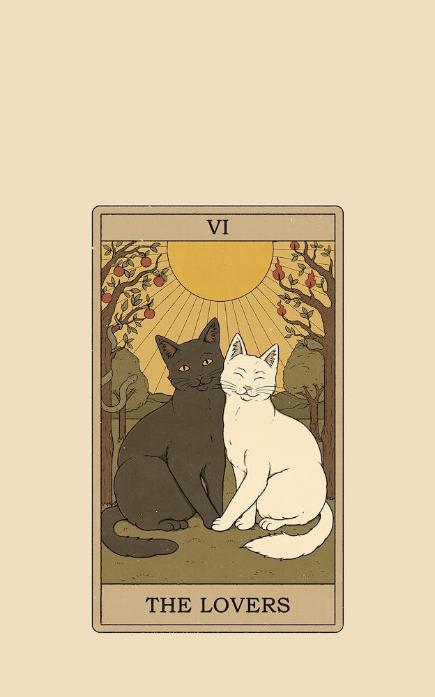 The Lovers   Cats Tarot