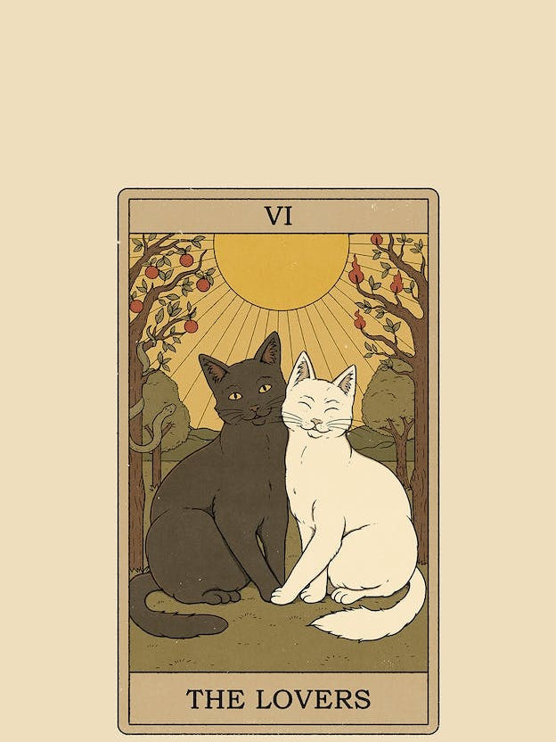 The Lovers   Cats Tarot