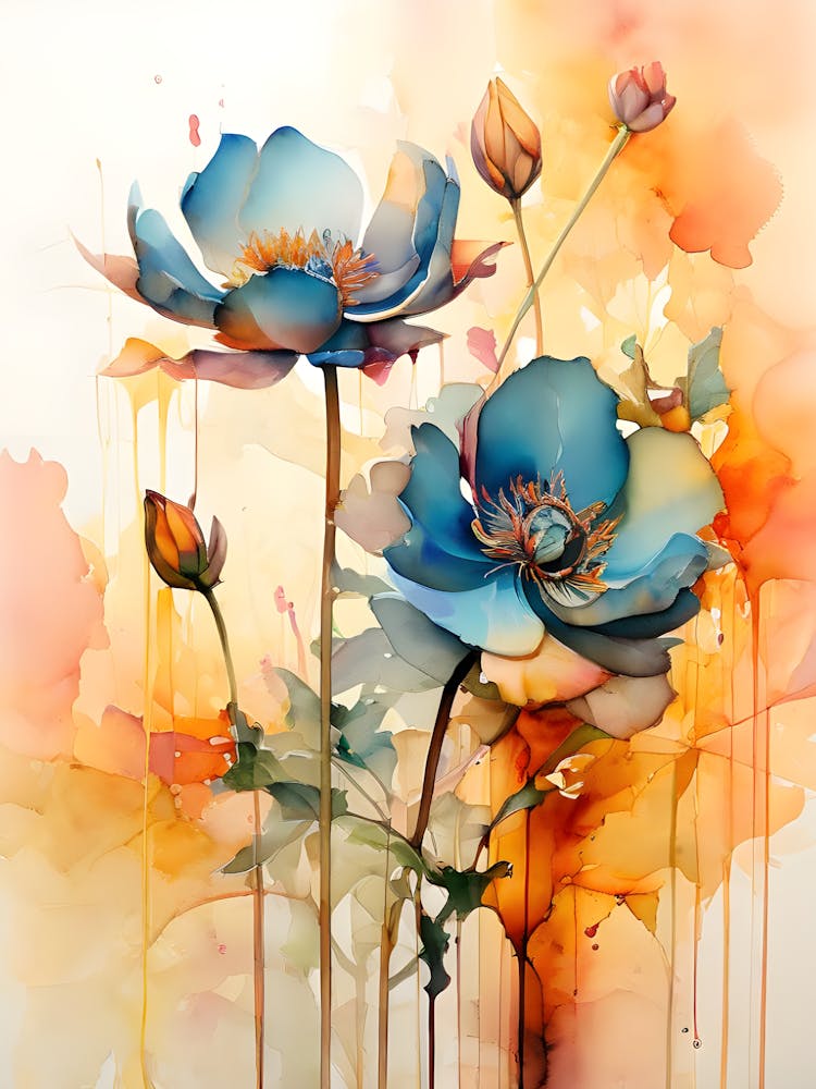 Watercolor Flowers 48