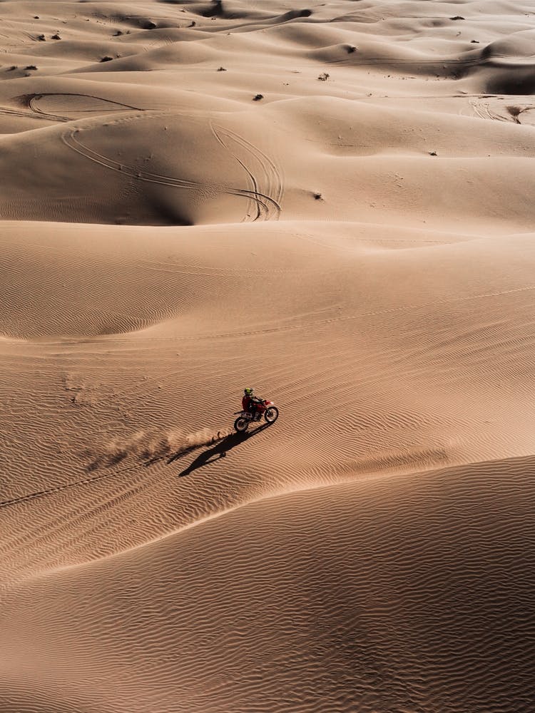 Dirtbike In The Dunes