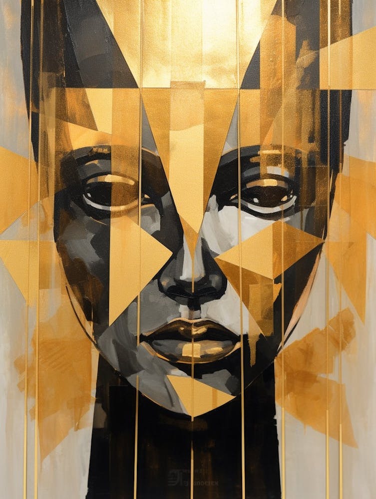 Abstract Geometric Lady Portrait 17