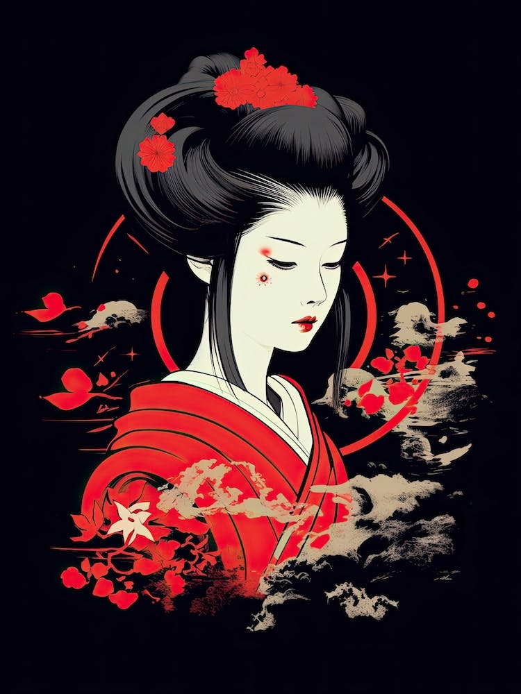 Geisha Simple Illustration 3