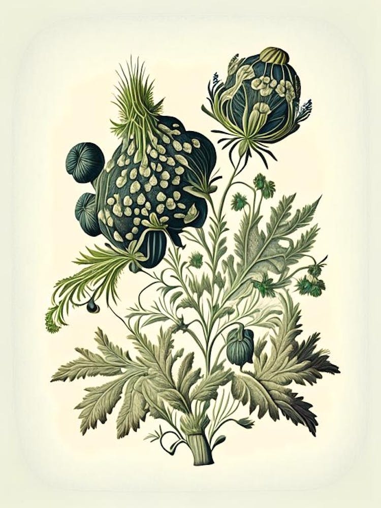 Skullcap Herb Vintage Botanical