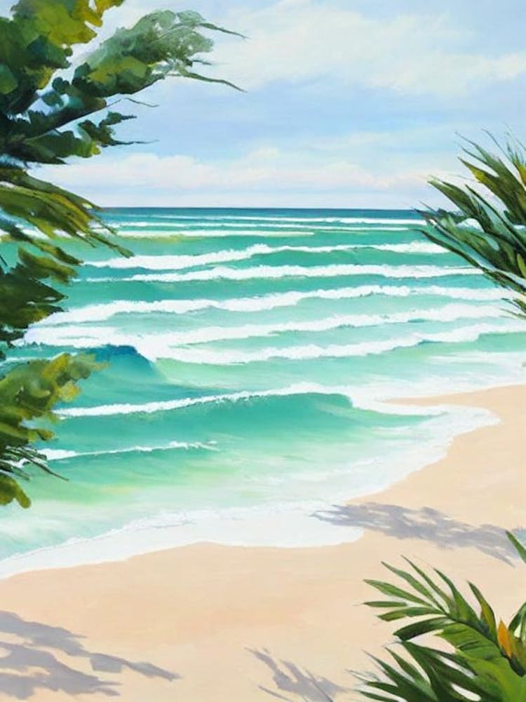 Cable Beach, Australia Contemporary Illustration 1 