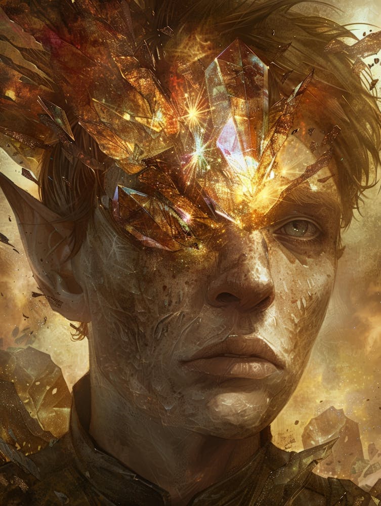 Man With A Glowing Face