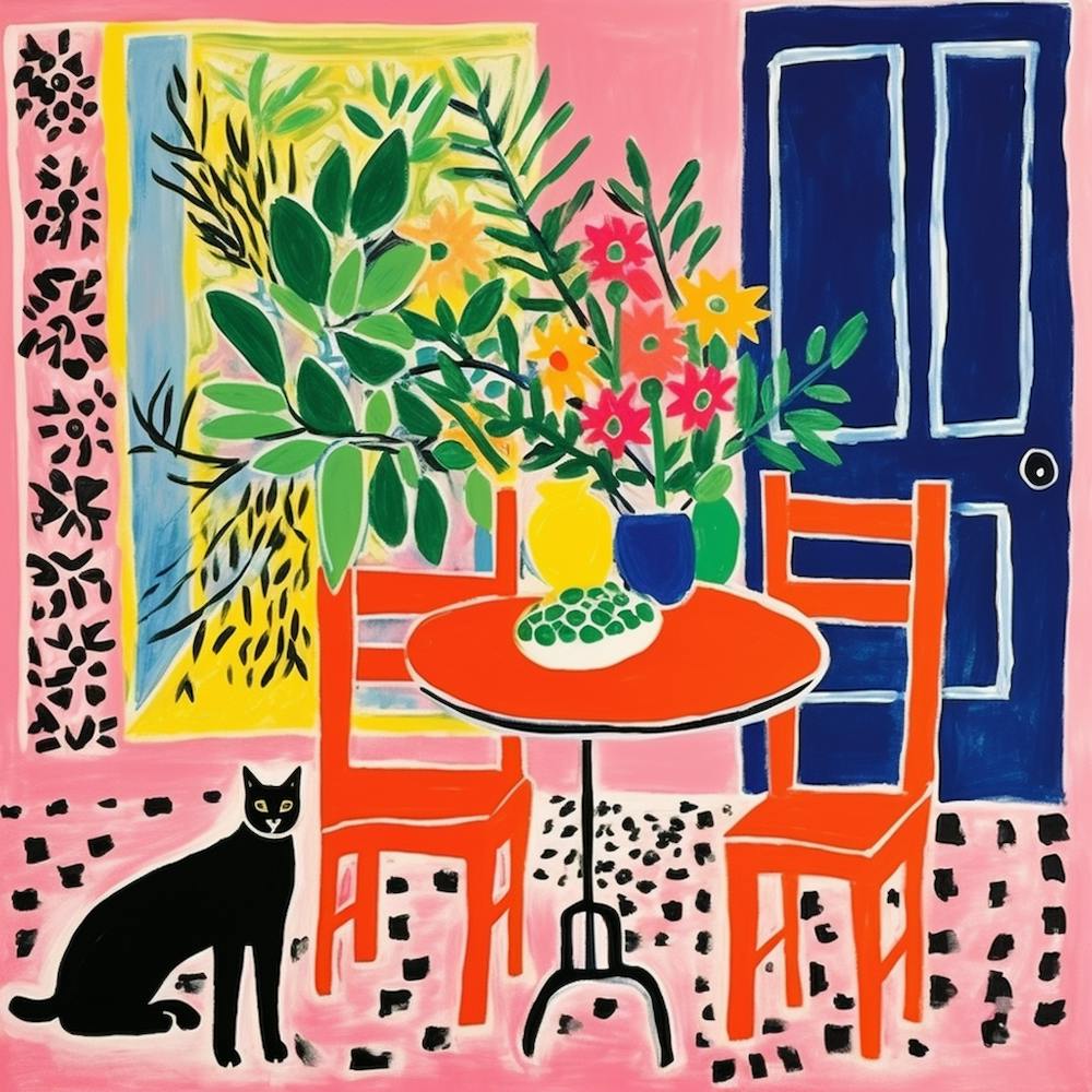 Cat At The Table 18