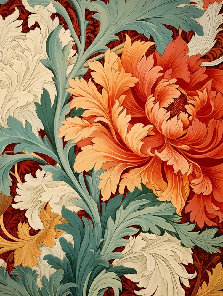 Viktorianische Blumentapete 2