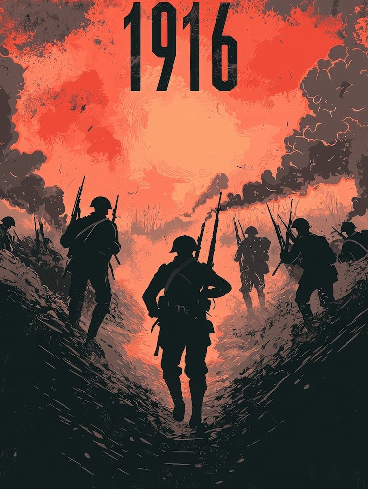 Aihrgdesign A Vintage Poster Depicting A Dramatic World War I D4960d1f 3fb7 4ac9 Acdd 9cf6de8df428 0