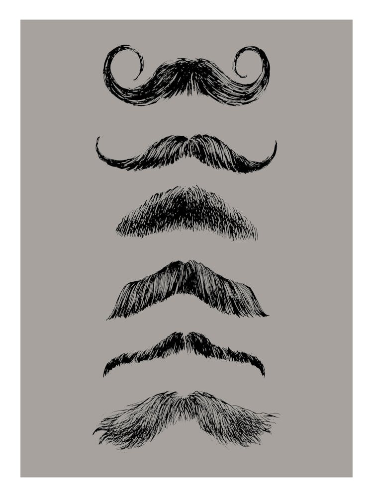 Moustaches Print