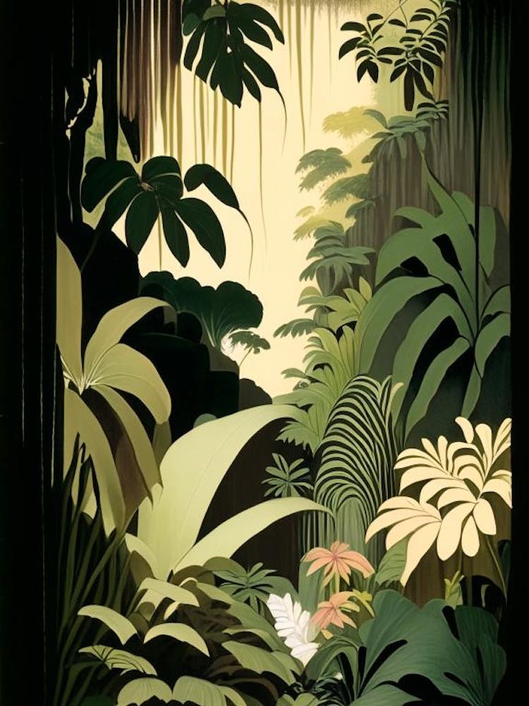 Hidden Paradise Jungle 1 Rousseau Inspired