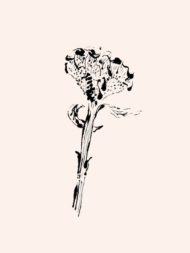 Monoprint Flower