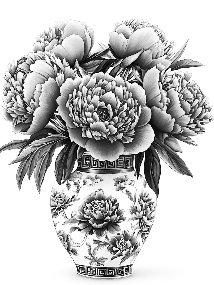 Peonies In A Vase 5