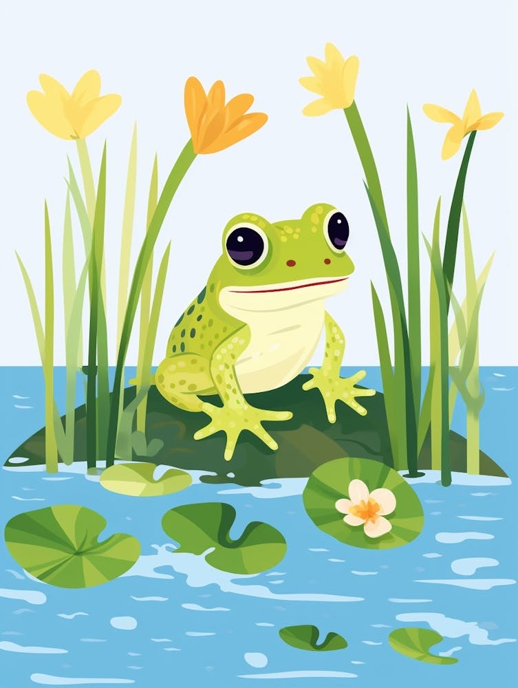 Baby Animal Illustration  Frog 4