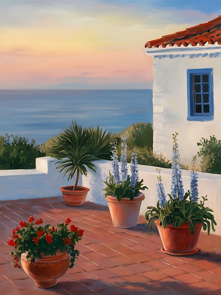 Patio With Potted Plants