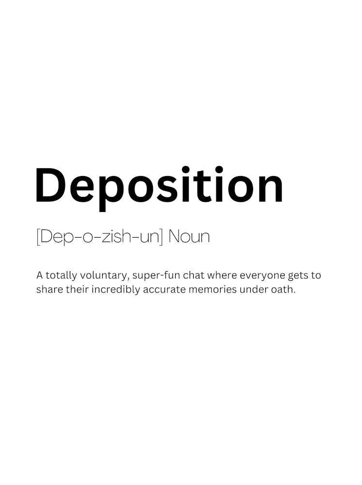 Deposition Definition Meaning 1