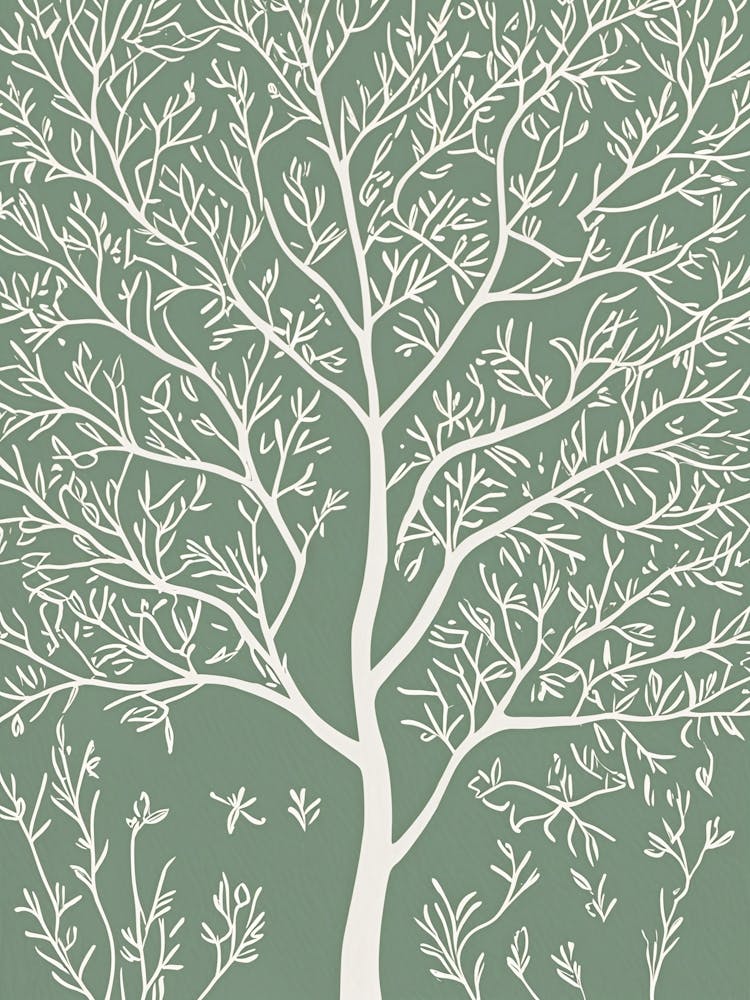 Line Art Tree
