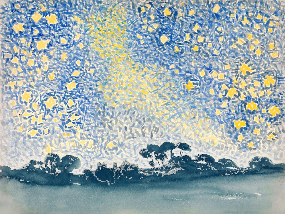 Landscape With Stars, Henri Edmond Cross