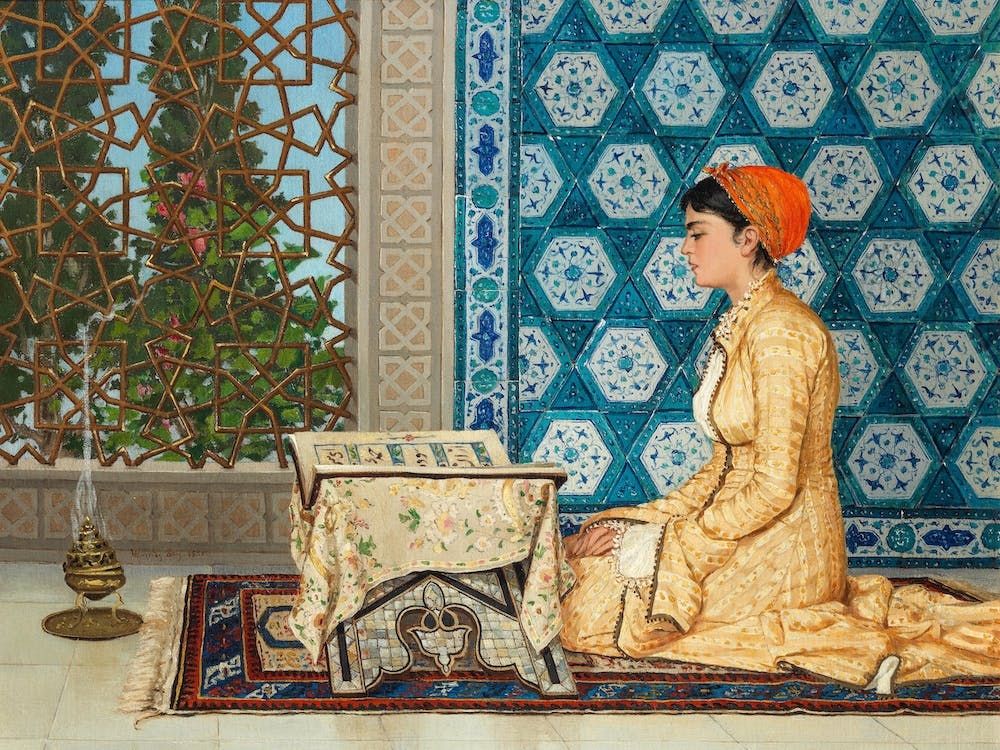 Young Woman Reading, Osman Hamdi Bey