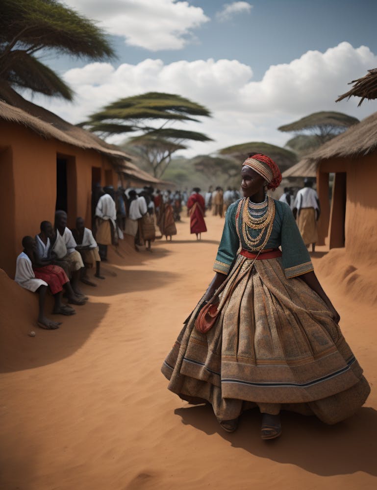 African Village 1