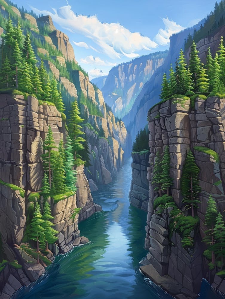 Cliffs Of Yellowstone