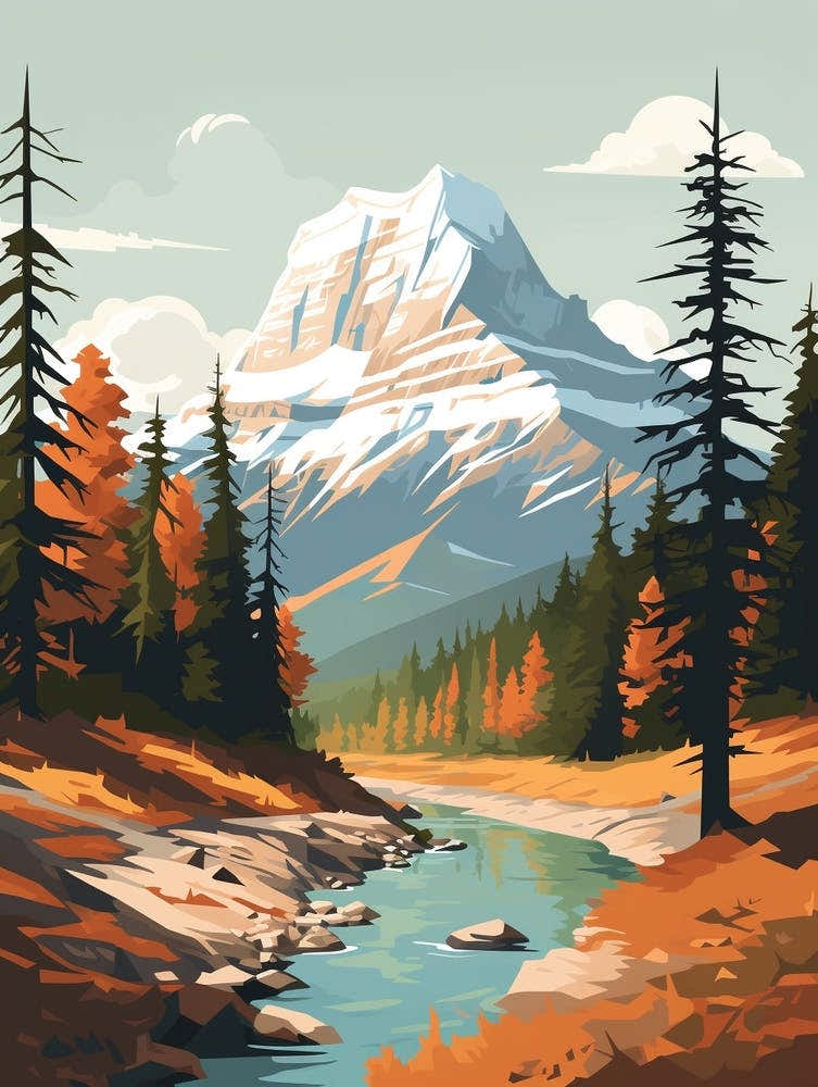 Mount Robson Provincial Park Canada Hiking Trail Landscape