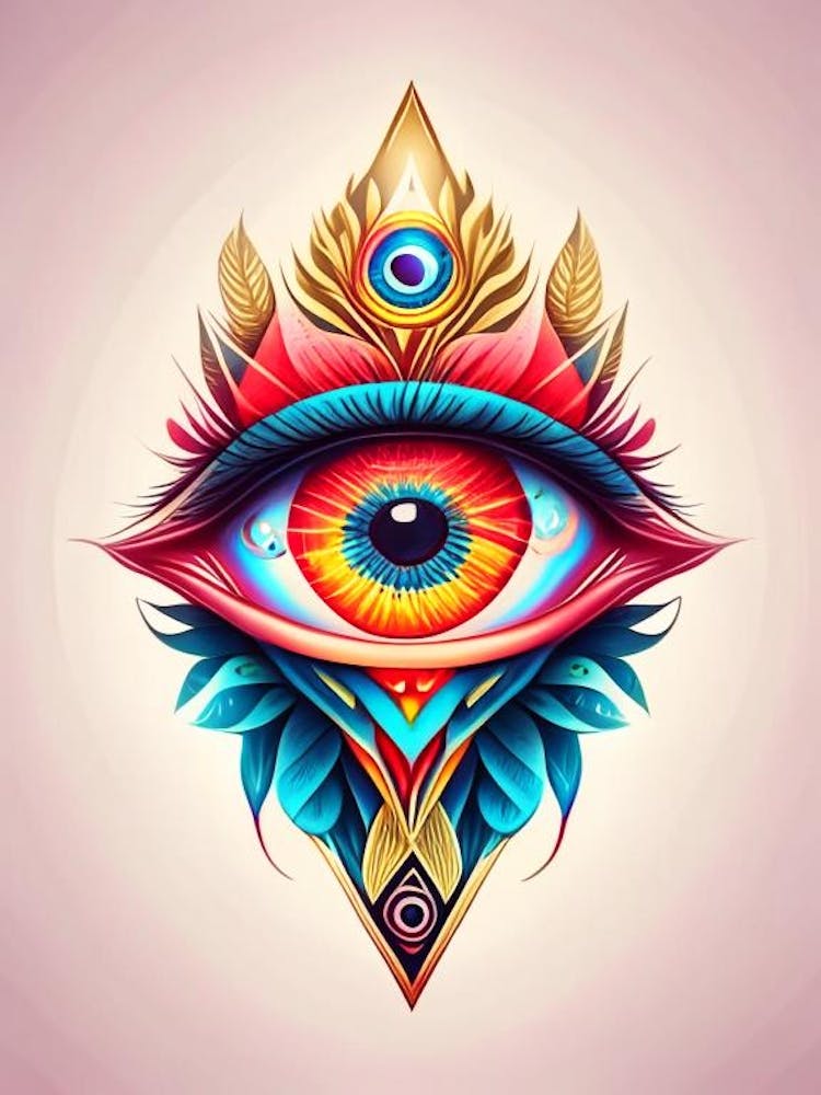 Pineal Gland, Symbol, Third Eye Tattoo 6