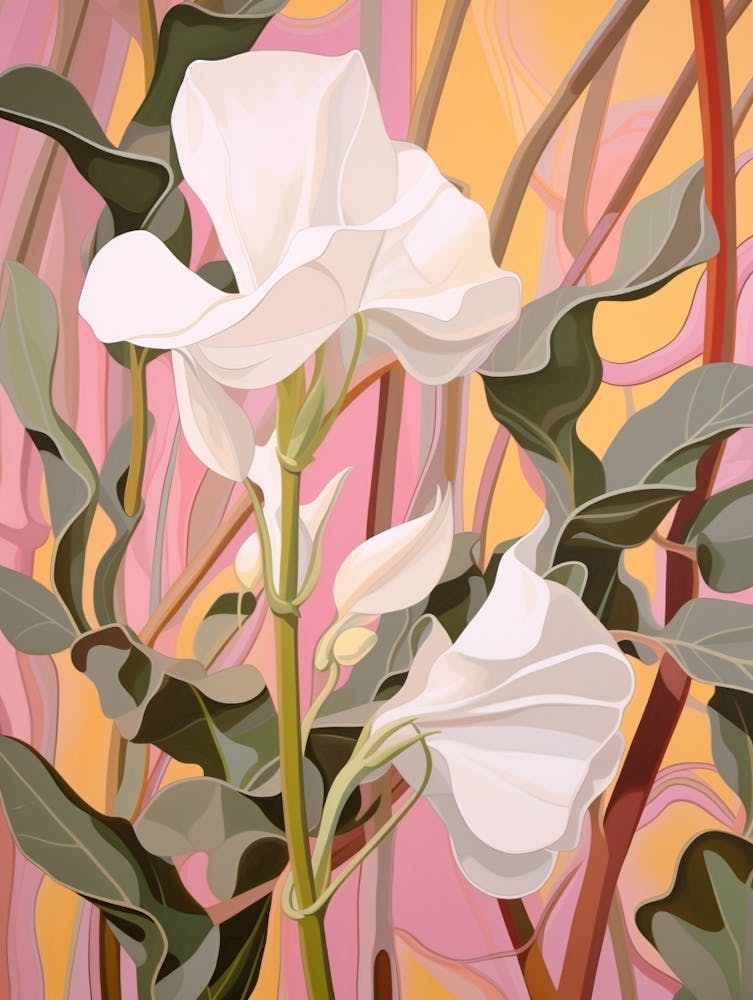 Sweet Pea 1 Flower Painting