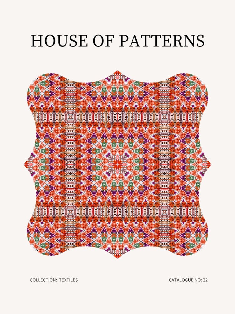 Textile Pattern Poster 23