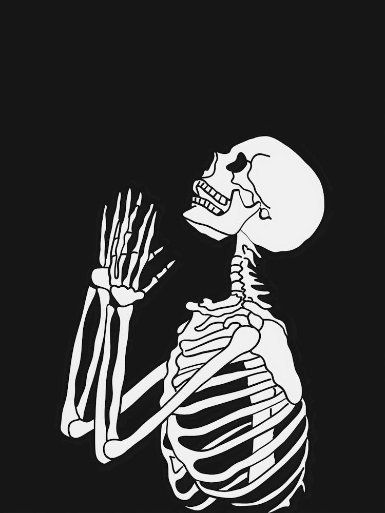 Skeleton Praying 1