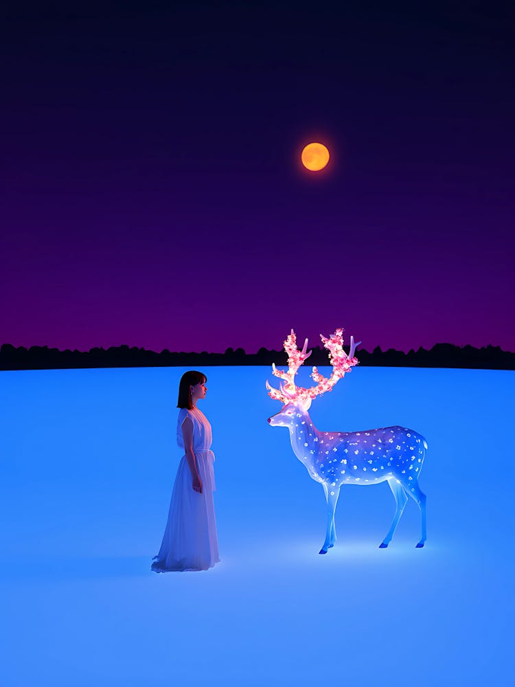 Deer In The Snow