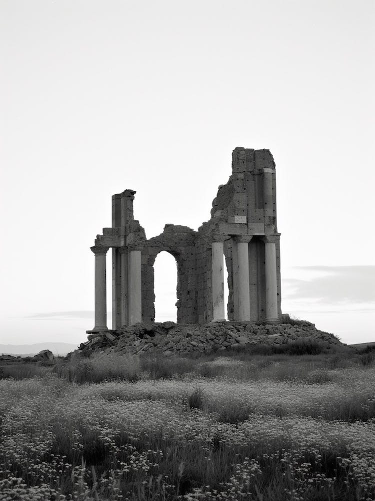 Agrigento, Italy, Black And White Photography 4