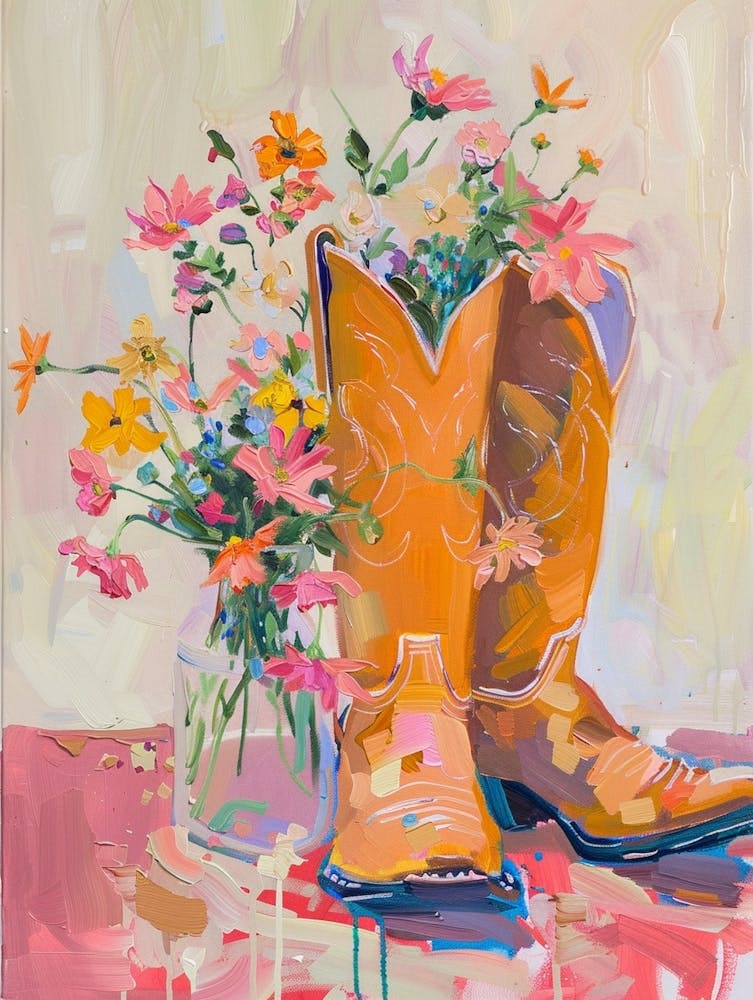 Cowboy Boots And Wildflowers Shooting Stars 3